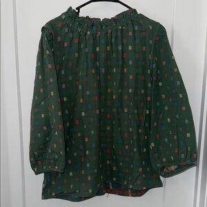 Ro & De Multicolored Geometric Blouse Large